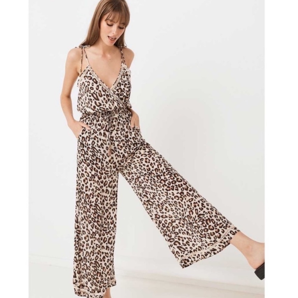 NWT Spell & the Gypsy bohdi jumpsuit leopard size XS